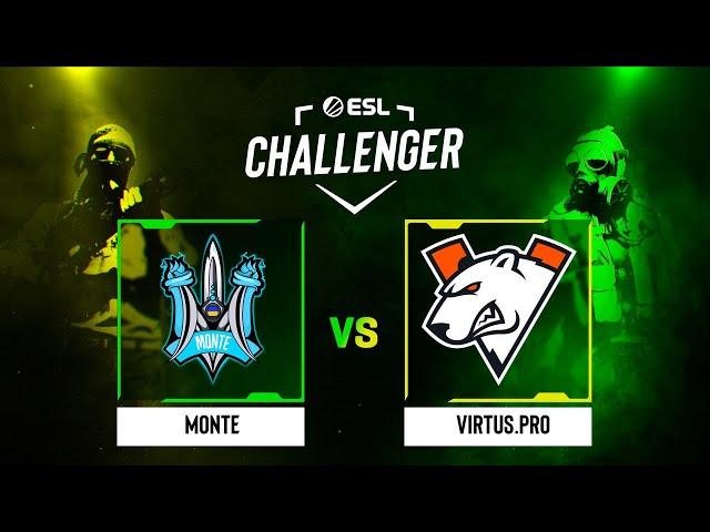 Monte проти Virtus.pro | Мапа 3 Mirage | ESL Challenger Jönköping 2023