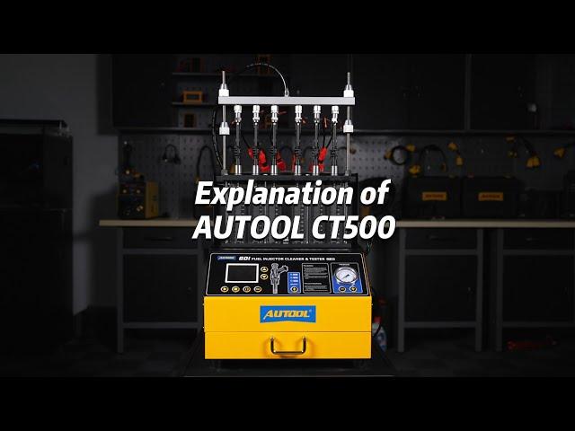 Explanation of #autool CT500 Injectors Cleaner &Tester Installation Tutorial #automobile #injector