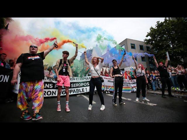 Thousands turn out for Pride marches in European cities