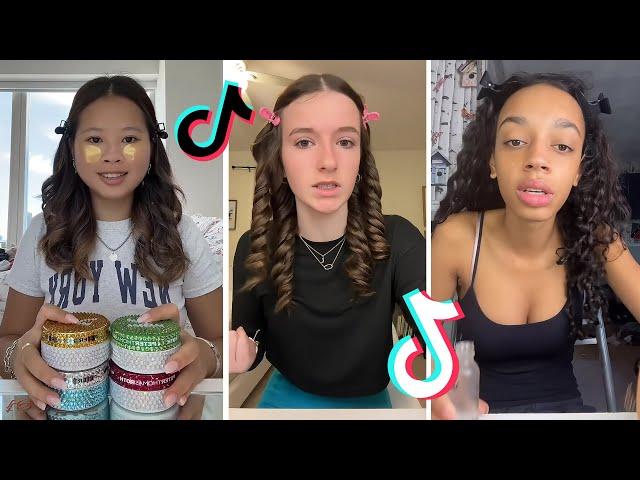 Makeup Tutorial Tiktok Compilation - GRWM  ( Get Ready With Me ) ️(Skincare, Makeup, Outfits) 941