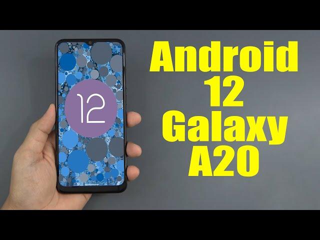 Install Android 12 on Galaxy A20 (AOSP Rom) - How to Guide!