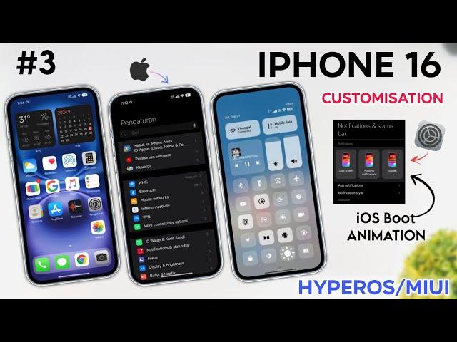 iOS 18 Install In Redmi & Poco Phones | Without Root Dynamic Islands, iOS Boot animation | Part - 03