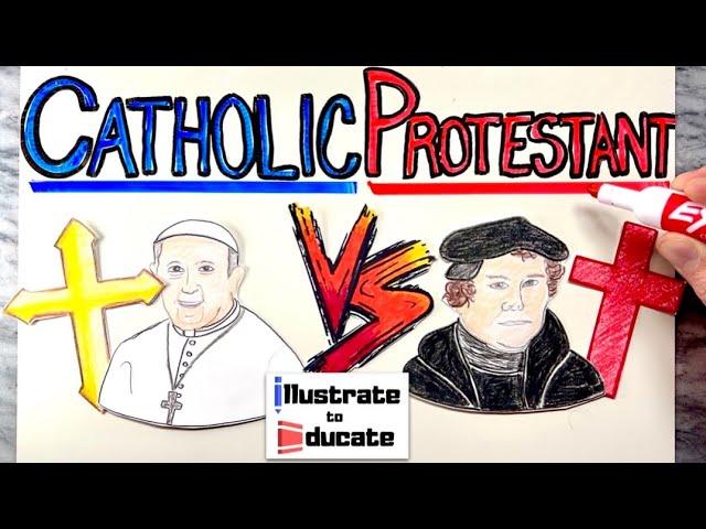 Christian Denominations Explained Catholics Vs Protestants - Catholicism and Protestantism explained