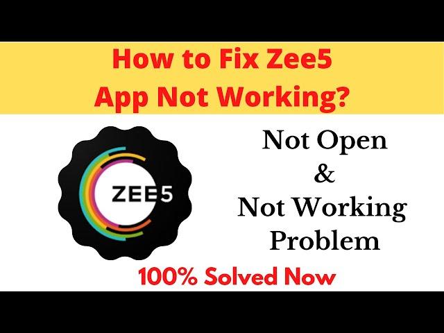 How to Fix Zee5 App Not Working Problem Android & Ios - Not Open Problem Solved | AllTechapple