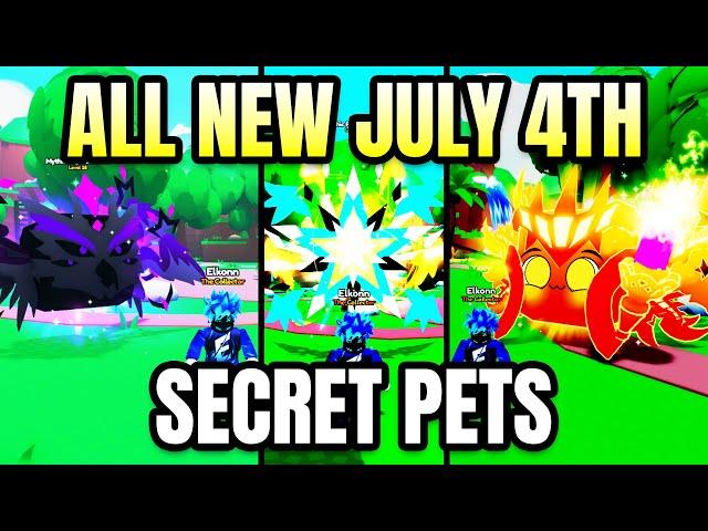 All New July 4th Secret Pets in Pet Catchers (Roblox)