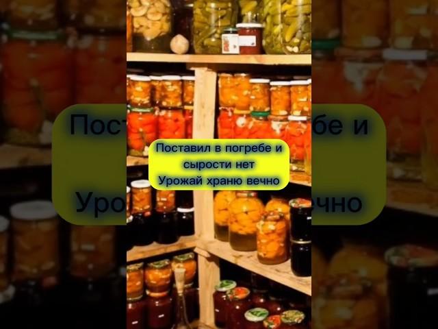 Поставил в погребе и сырости нет. Урожай храню вечно #сад #огород #дача #погреб