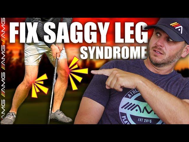 How To Fix Your Knee Slide and Saggy Knees in the Downswing ️‍️