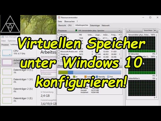 Alles zum virtuellen Arbeitsspeicher unter Win 10! Optimale Einstellungen für maximale Leistung!