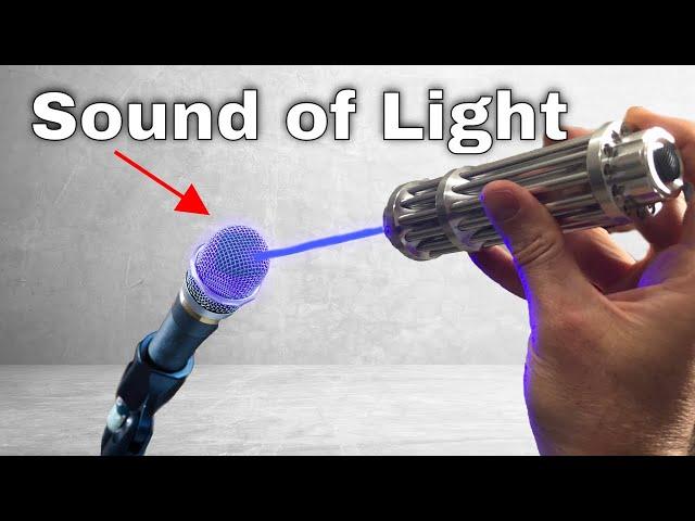 How Microphones Can Record Light―Recording My Voice As Light Waves