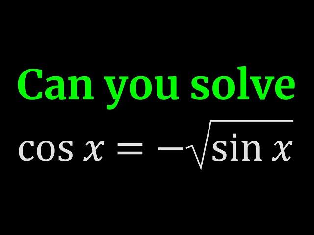 A Radically Golden Trigonometric Equation