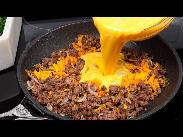 It's so delicious that I cook it 3 times a week Incredible ground meat and Eggs Recipe!