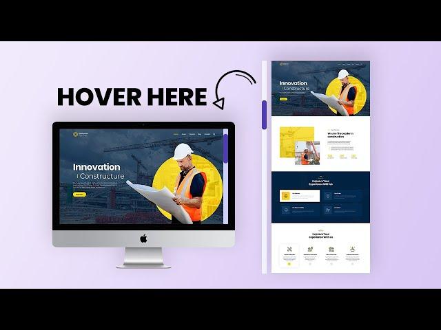 Long Image Scrolling within Mockup using Elementor | WordPress Elementor Tutorial | Elementor Tricks