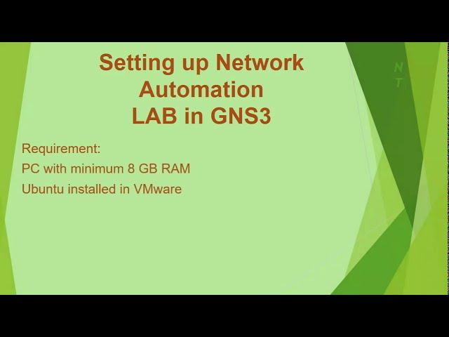 Setting up Ubuntu in GNS3 | Network Automation