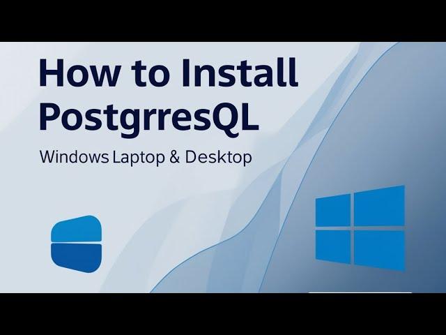 How to install PostgreSQL in windows laptop & Desktop | Nanonexus