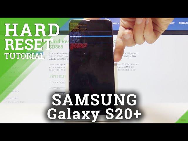 How to Hard Reset Samsung Galaxy S20+ - Bypass Screen Lock / Wipe All Data