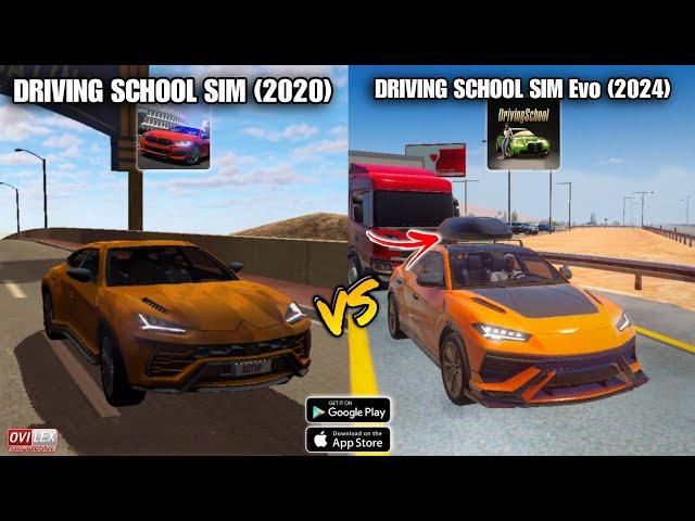 Driving School Sim Evo vs Driving School Sim (2020) - Game Comparison | which Ovilex game is better