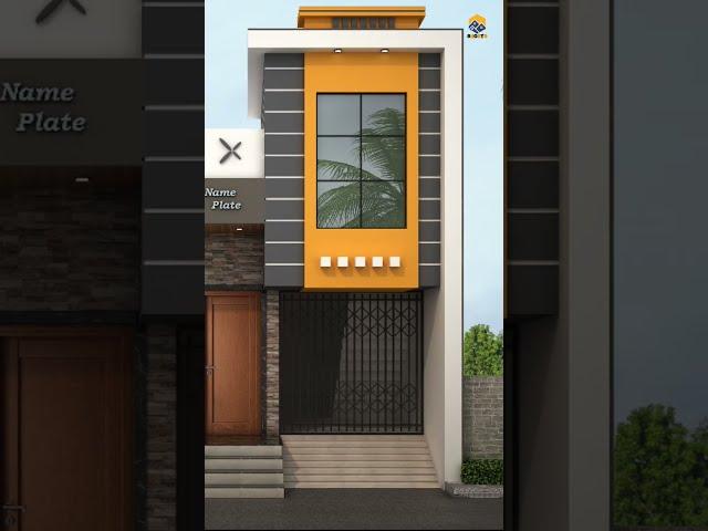 New Single floor small house front house elevation design l low cost house design in village front l