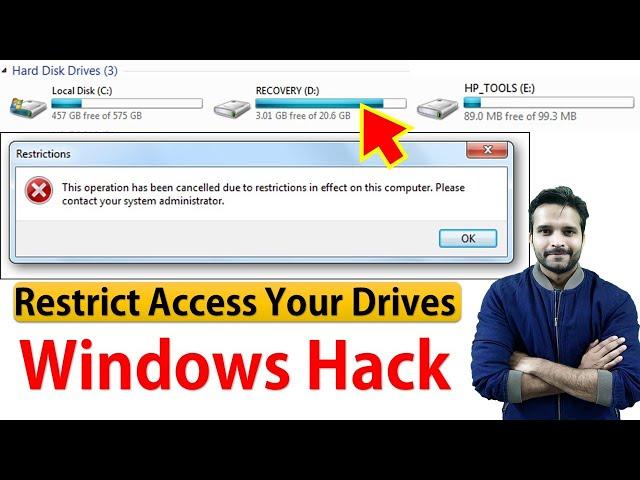 How to Restrict Access to Drives in Windows PC