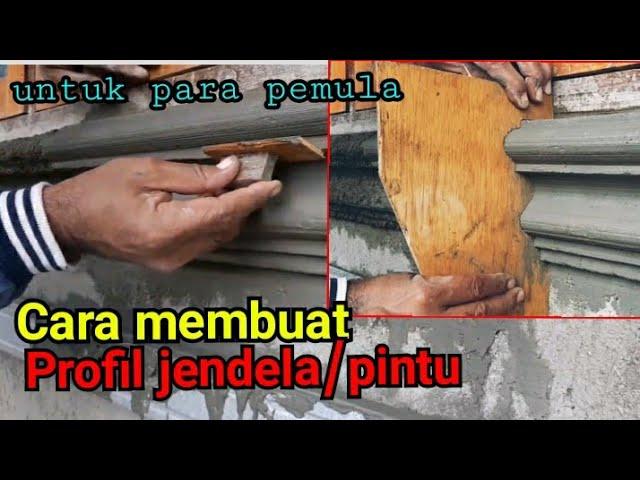 CARA PROFIL JENDELA, PINTU | cara bikin mal pakai triplek