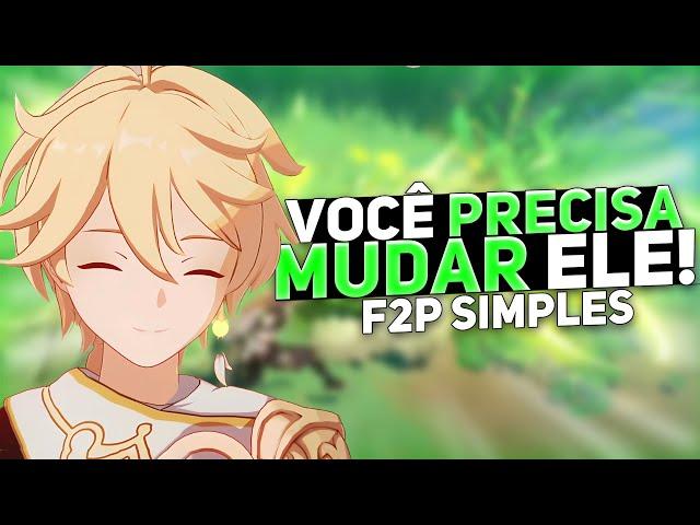 Viajante Dendro F2P ESTÁ Mais FORTE Que NUNCA!!! Genshin impact Build Definitiva Aether & Lumine