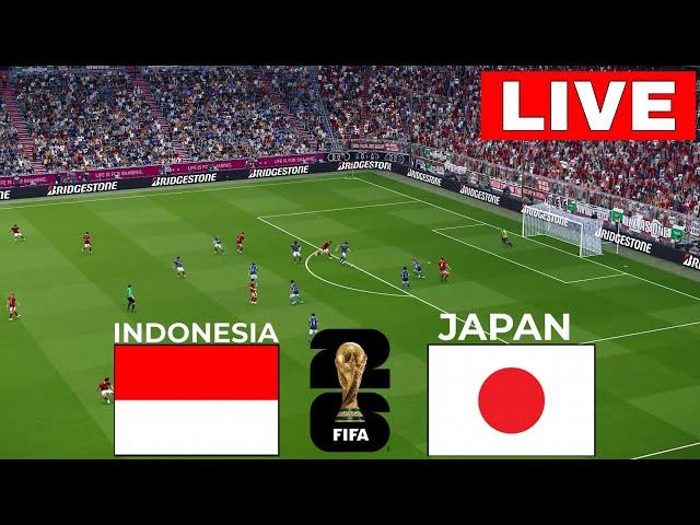 LANGSUNG: Indonesia vs Jepang I Kualifikasi Piala Dunia AFC 2026 | STREAMING LENGKAP I efootball