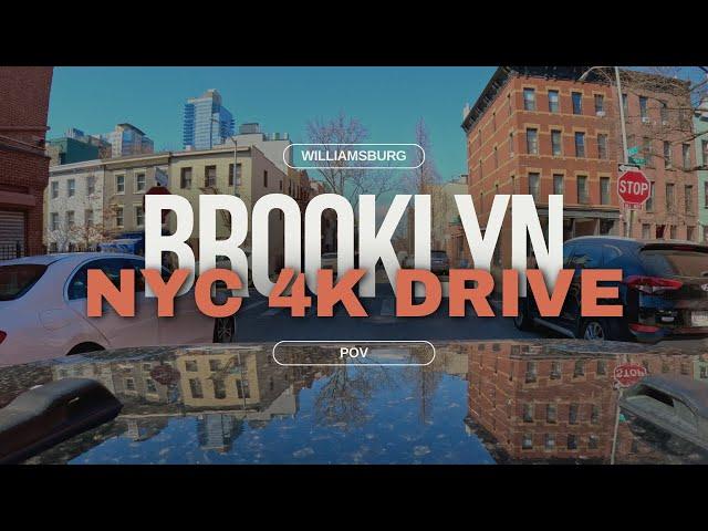 Relaxing Saturday Morning Drive Around Brooklyn, NY | Williamsburg 4K Drive POV