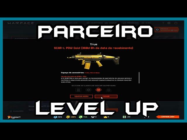 Warface: Virei Parceiro Level UP !!! Muito Obrigado a Todos =D + PIN !!!