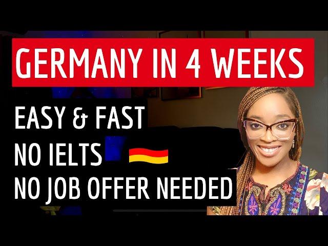 MOVE TO GERMANY IN 4 WEEKS | SPONSOR YOUR OWN VISA