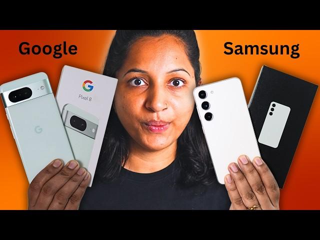 Samsung S23 & Google Pixel 8 Unboxing and Comparison - Hindi