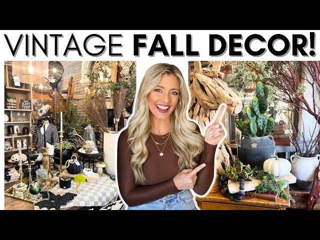 FALL & HALLOWEEN DECOR IDEAS || SHOP WITH ME FOR VINTAGE DECOR || FALL DECORATING IDEAS