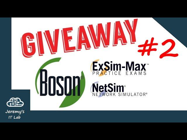 1 Year/30K Subscriber GIVEAWAY! Boson ExSim + NetSim for CCNA! (Links in video description)