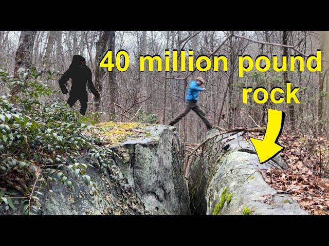 Is this the biggest boulder in the Appalachian Mountains?