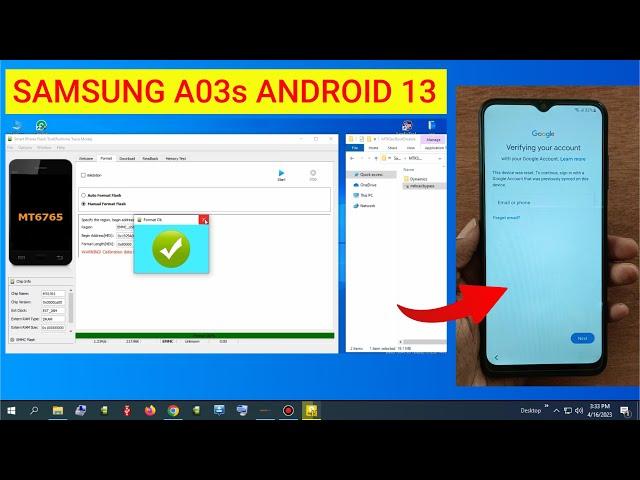 Samsung A03s Frp Bypass Android 13 By Sp Flash Tool | A03s Android 13/12/11 Frp File Free Download