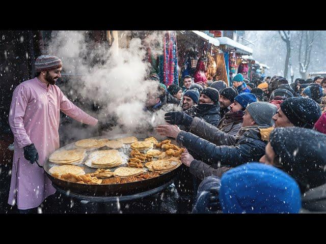 Heavy Snow Day Breakfast in Kabul Afghanistan | Famous Afghan Street food