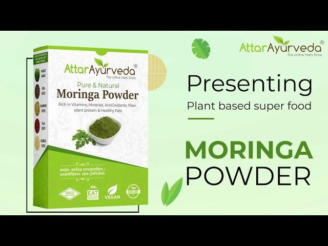 Attar Ayurveda Moringa Powder for Weight Loss, Skin and Hair