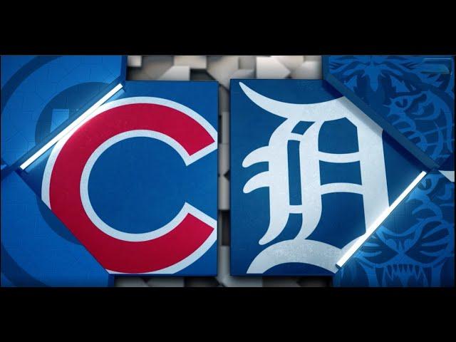 Cubs vs  Tigers Highlights