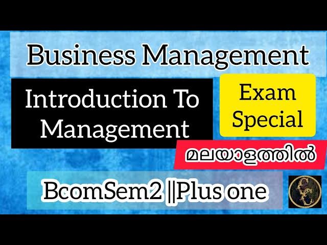 Business Management || Introduction To Management || Commerce Companion