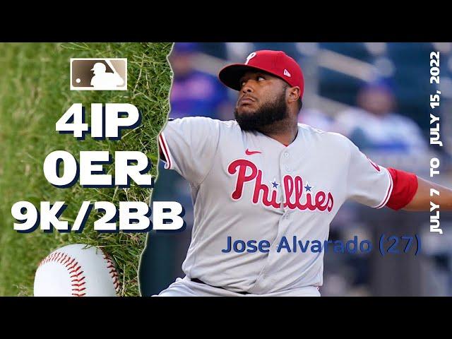 José Alvarado 100 mph reliever | July 7 ~ 15, 2022 | MLB highlights