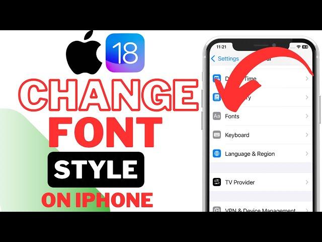 How To Change Font Style on iPhone || iOS 18