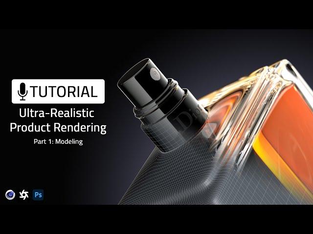 Photorealistic 3D Product Rendering | Perfume | Part 1 Modeling | Cinema4D & Octane Render