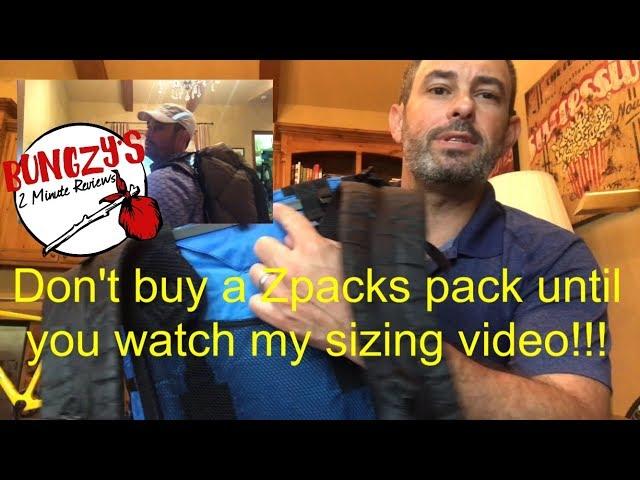 Picking the right Zpacks Arc Blast & Arc Haul pack size