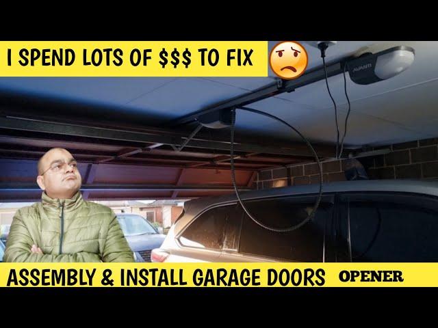 How To Assemble And Installation Garage Door Opener / Replacing garage Door Opener With Jaytech 1200