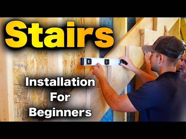 How To Build Stairs - BEGINNERS Step-By-Step GUIDE