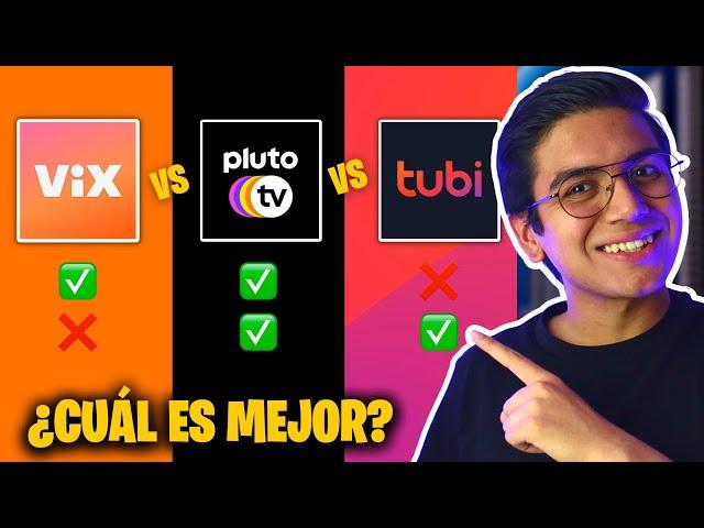  PLUTO TV vs VIX vs TUBI: ¿Cuál Es La Mejor Plataforma de Streaming GRATUITA? 