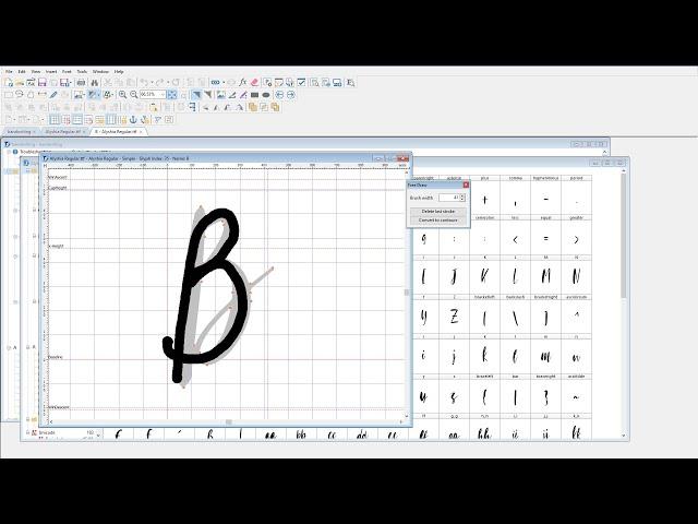 Best Font Editor Software- MAKING your own FONTS!