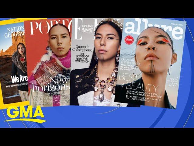 Native American model brings representation to fashion world | GMA