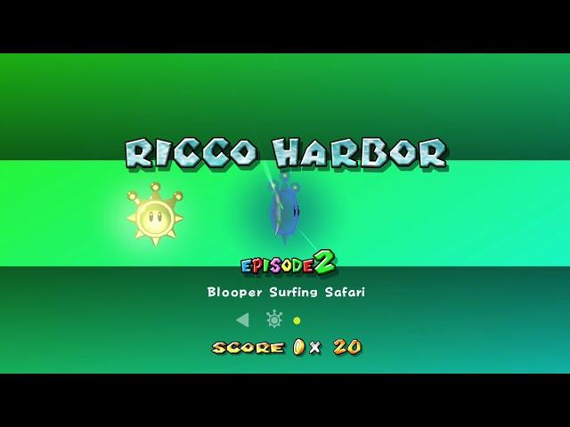 BLOOPER SURFING SAFARI Super Mario 3D All-Stars (Super Mario Sunshine) Episode 2 Ricco Harbor