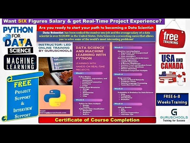 Python Data Science Instructor Led FREE IT Training - 17th Feb 9PM EST