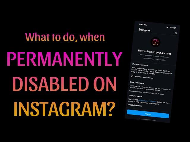 HOW TO RECOVER A „PERMANENTLY DISABLED“ INSTAGRAM ACCOUNT | META VERIFIED METHOD