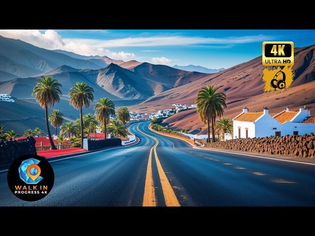 Fuerteventura, Canary Islands  A Scenic Drive Through the Island  4K Tour